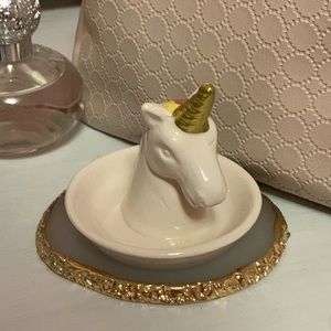 Unicorn Ceramic Ring Dish New